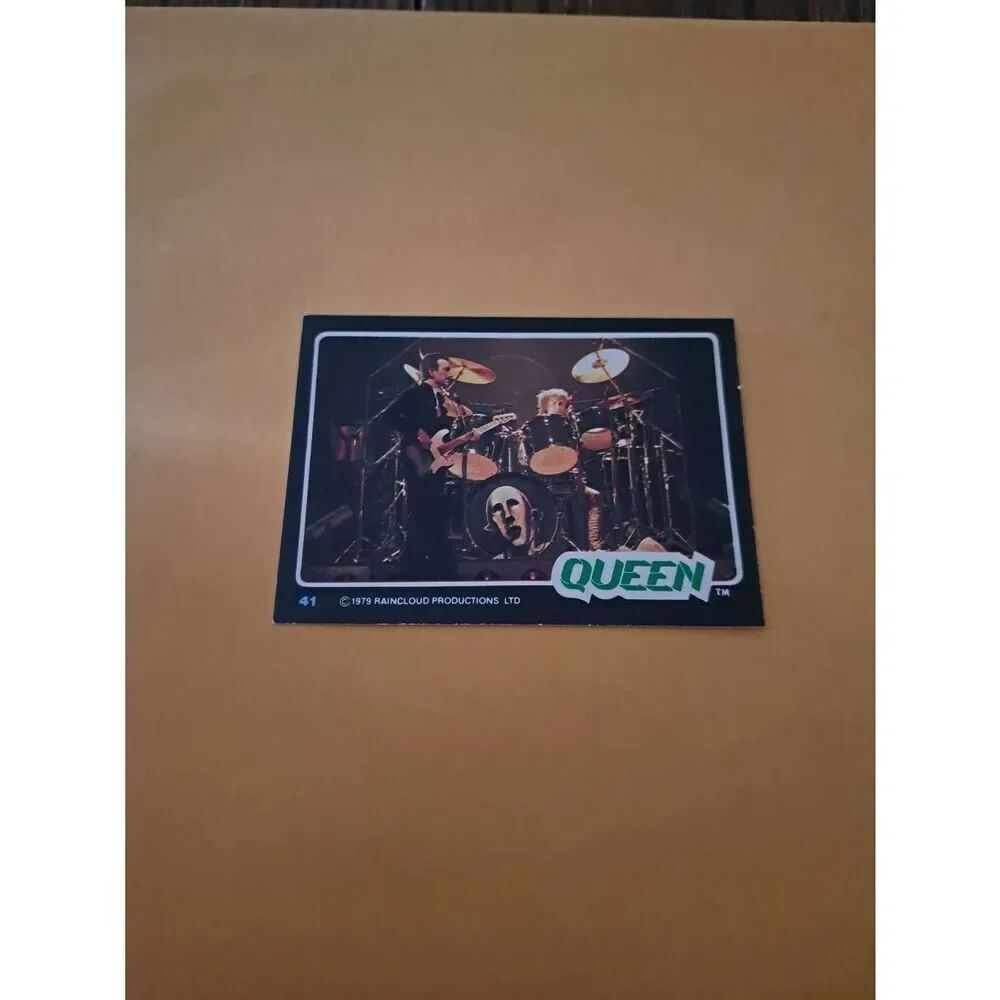 Vintage 1979 Raincloud Productions Queen Trading Card #41 Rock Band Memorabilia